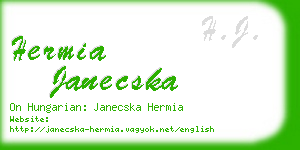 hermia janecska business card